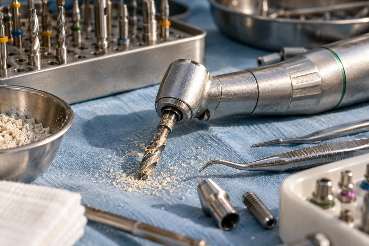 Dental implant cerrahi frez ömrü ve sterilizasyon döngüsü